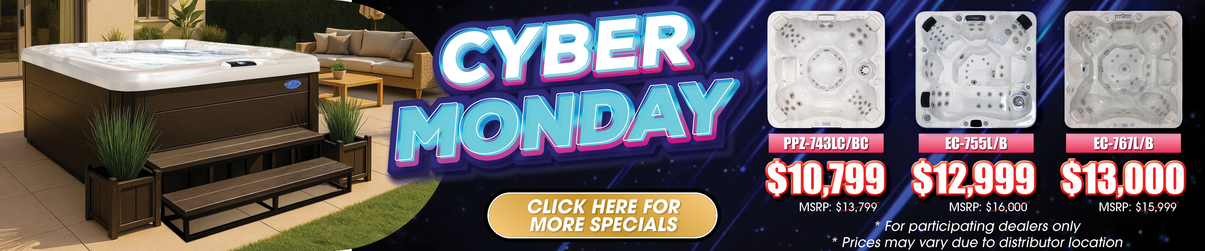 Calspas hot tub being used in a family setting - Sanford